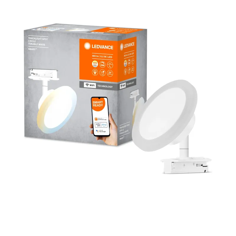 Lampa sliedei led smart wifi apaļa balta