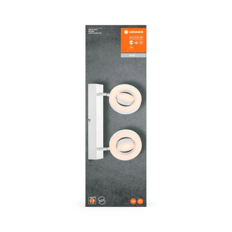 Šviestuvas nukreipiamasis Ledvance Saturn 4058075827981, LED, 3000 - 6500 °K, 2 x 11 W