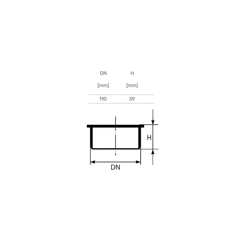 Korķis iekšējais d110 pp