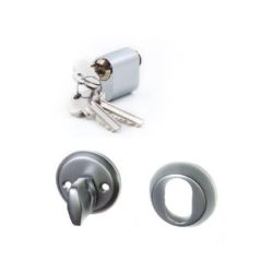 Cilindra komplekts skand. 18mm mat.hrom