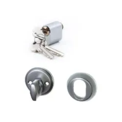 Cilindra komplekts skand. 18mm mat.hrom