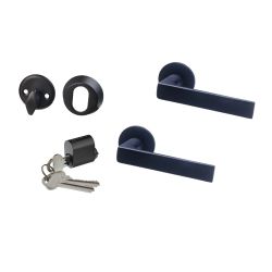 Komplekts skand ārdurvīm melns ,sc,