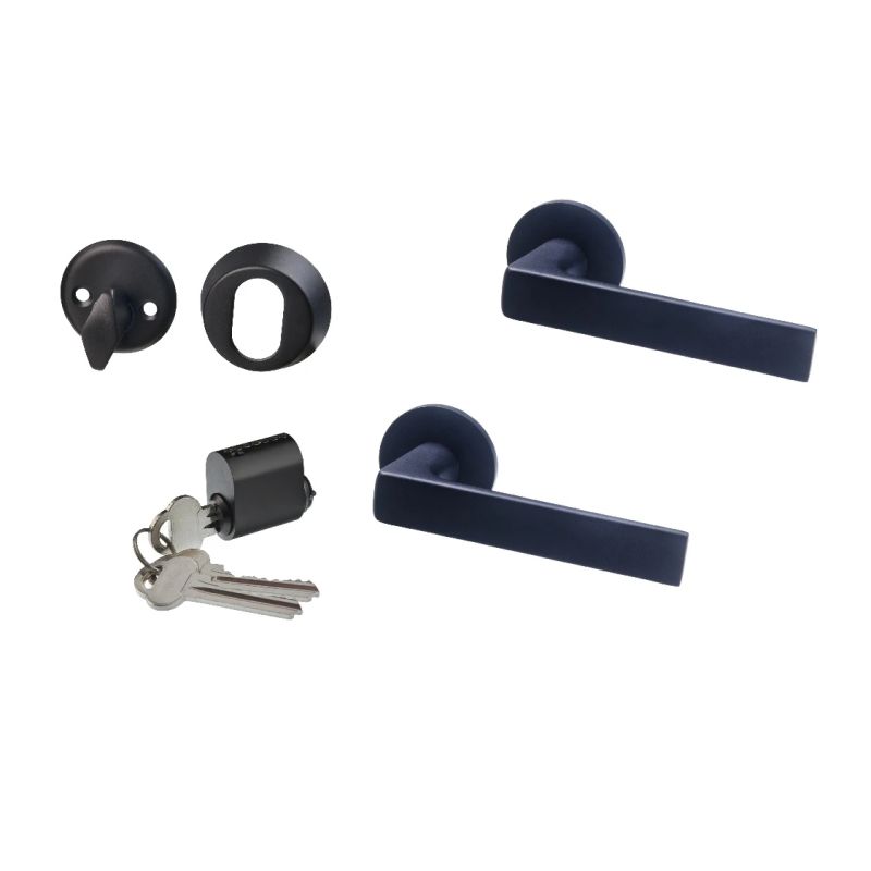 Komplekts skand ārdurvīm melns ,sc,