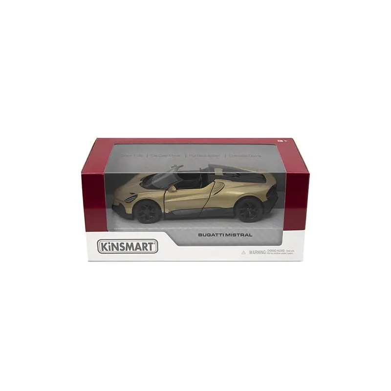 KINSMART Die-Cast modelis Bugatti Mistral, izmērs 1:36