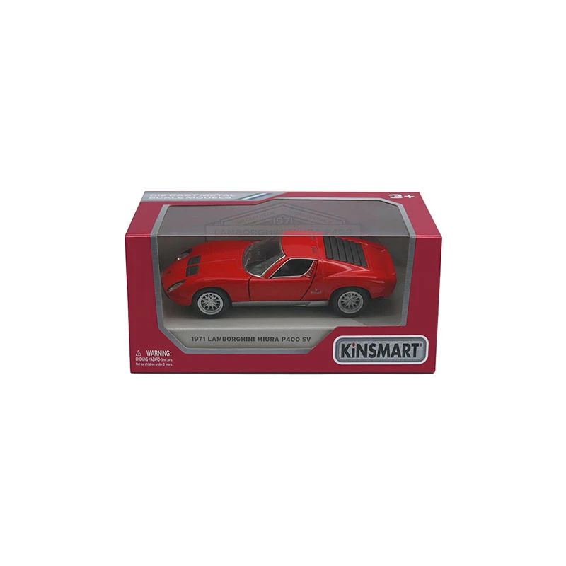 KINSMART Die-Cast modelis 1971 Lamborghini Miura, izmērs 1:38