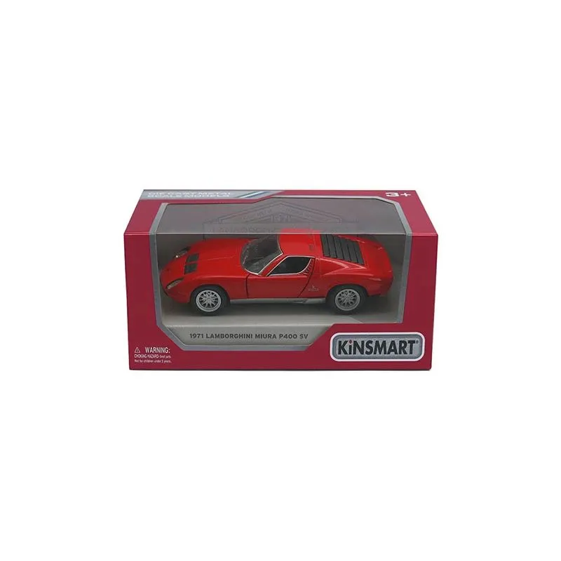 KINSMART Die-Cast modelis 1971 Lamborghini Miura, izmērs 1:38