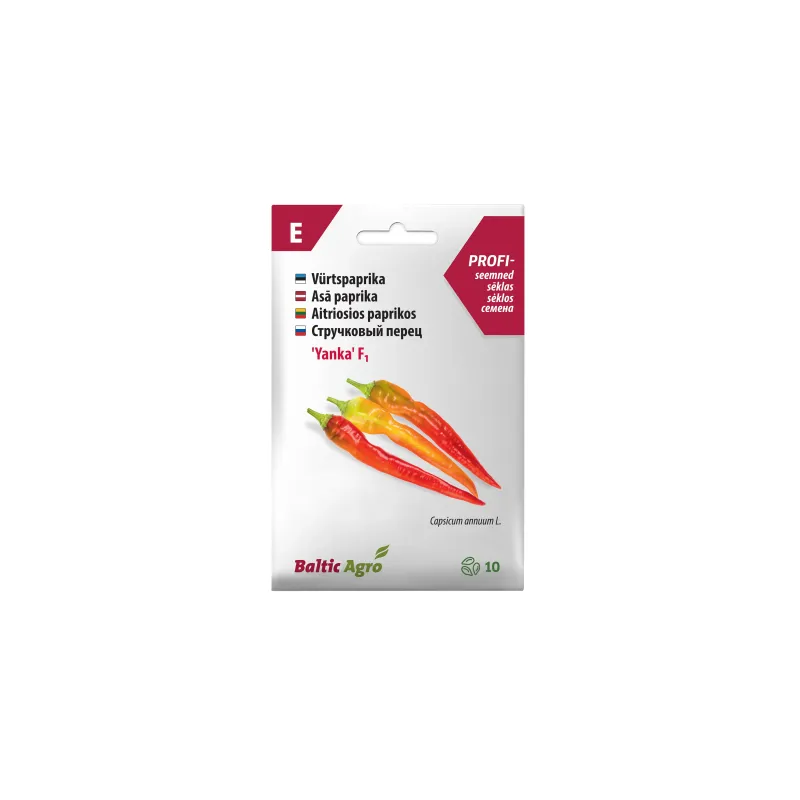 Aso piparu sēklas Baltic Agro Yanka F1, 10 sēklas