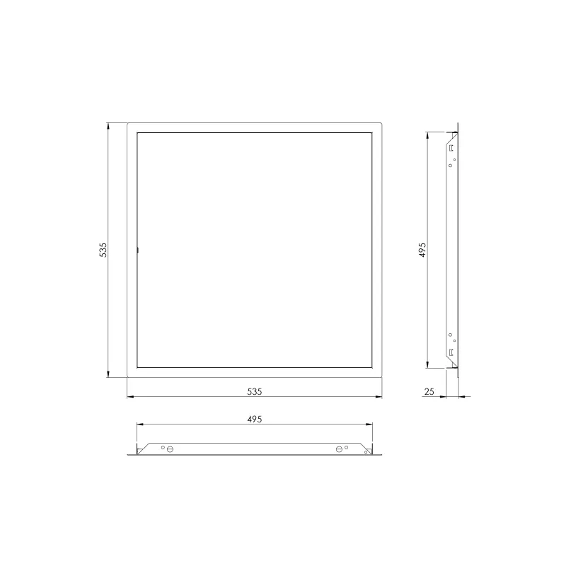 Revīzijas lūka Europlast, 500 mm x 500 mm