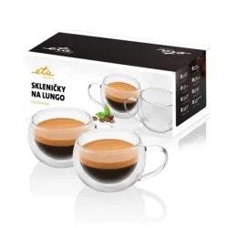 ETA - Lungo cups - ETA518091010 - For coffee - 2 pc,s, - Dishwasher proof - Glass