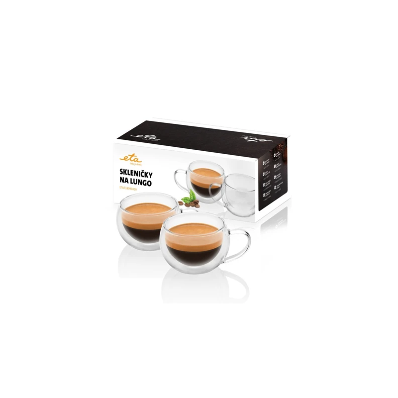 Krūzītes lungo ar rokturi 160ml 2gab