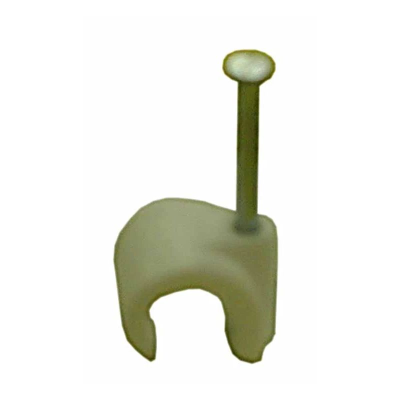 Skavas kabeļu 8-12mm, balts - 25gab.