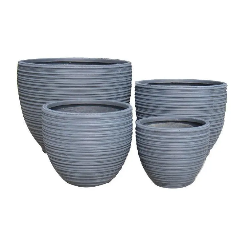 Puķu pods LT13793-4S, keramika, pelēka krās.