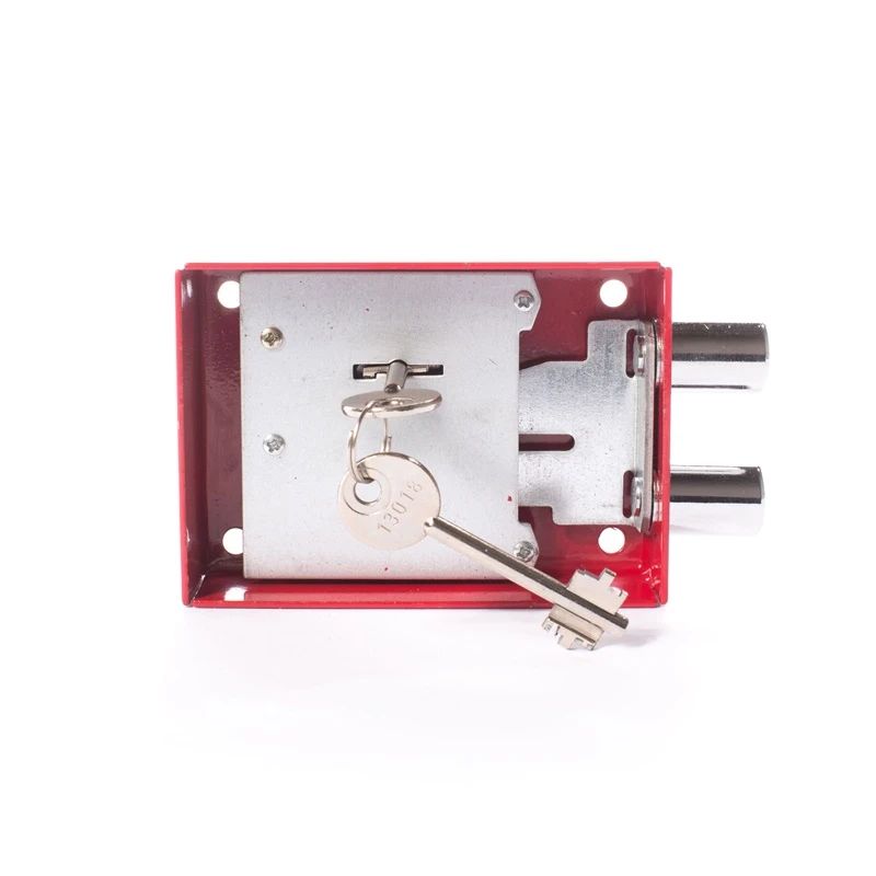 Seifa slēdzene sarkana 2 atslēgas 122.5x