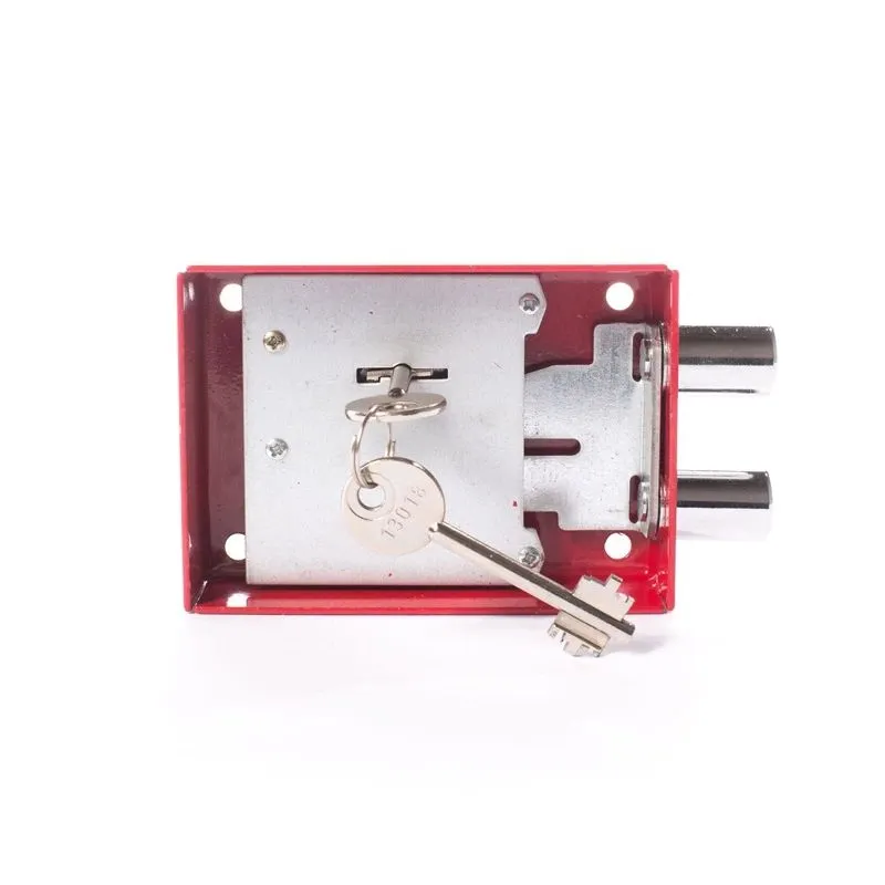 Seifa slēdzene sarkana 2 atslēgas 122.5x