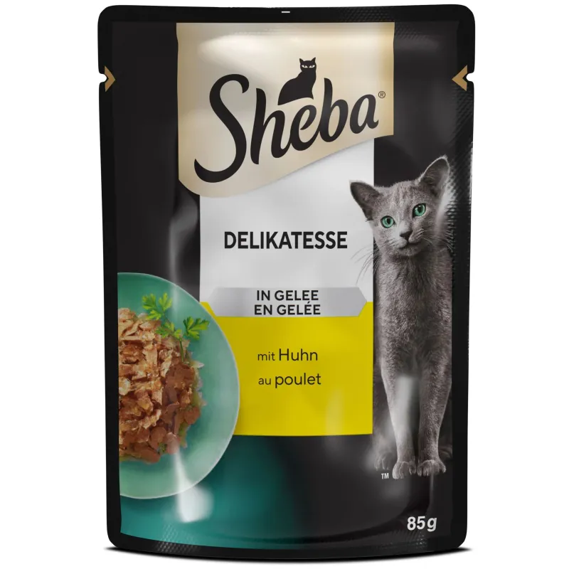 Mitrā kaķu barība Sheba Jelly Chicken, 0.085 kg