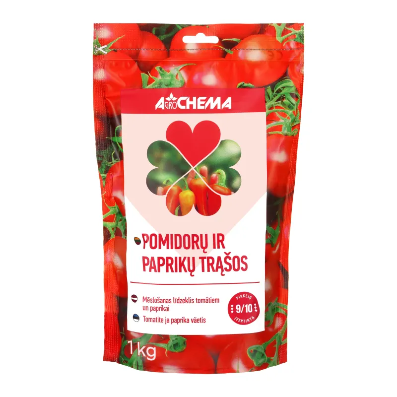 Mēslojums tomātiem, pipariem Agrochema, lielam apjomam, 1 kg