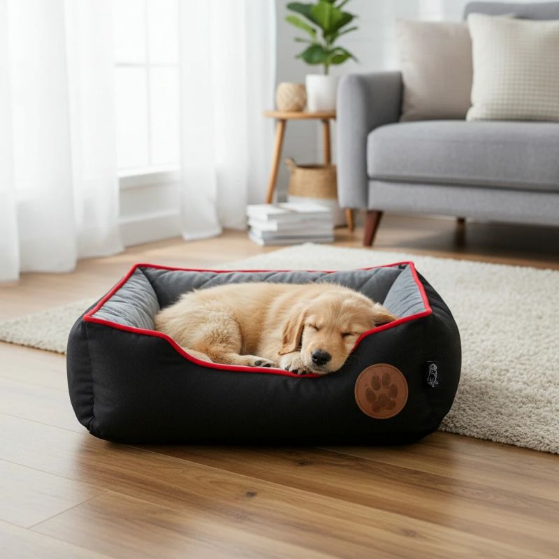 Guļvieta dzīvniekam melna s 50x40x18cm