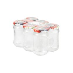 Komplekts burku ar vāku 66mm 315ml 6gab