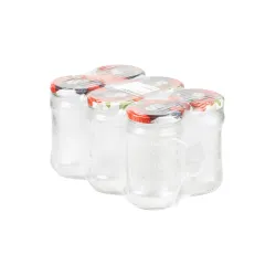Komplekts burku ar vāku 66mm 315ml 6gab