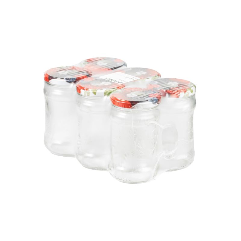 Komplekts burku ar vāku 66mm 315ml 6gab