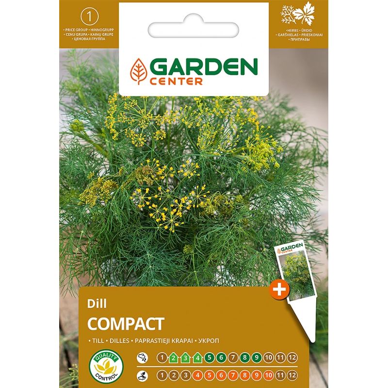 Sēklas garšv. dilles compact 3g