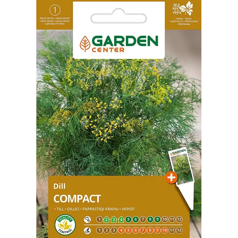 Sēklas Garden Center dilles COMPACT, 3 g