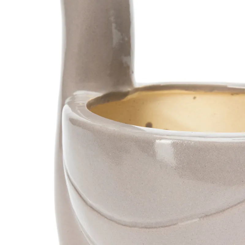 Puķu pods Domoletti AN.6688.021.PC, keramika-māls, pelēka