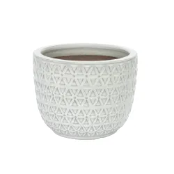 Lillepott Domoletti GG.6692.023, keraamiline-savi, valge v.