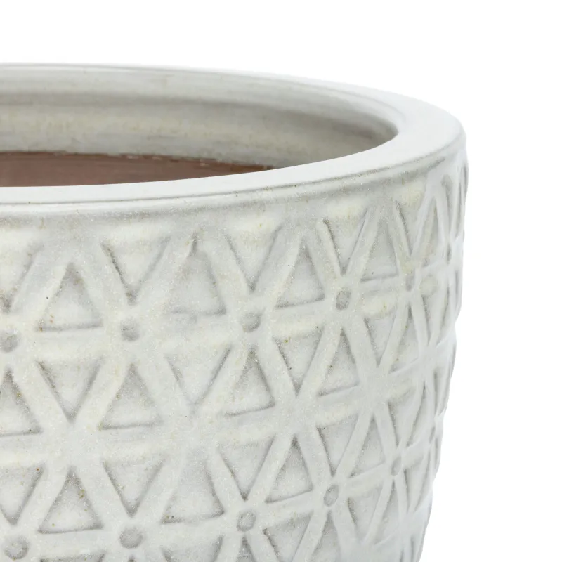 Puķu pods Domoletti GG.6692.023, keramika-māls, balta