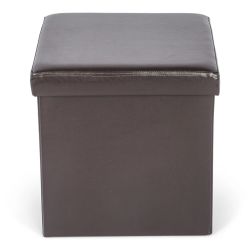 Pufs mateo ar glab.kasti mdf brūns