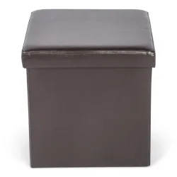 Pufs mateo ar glab.kasti mdf brūns