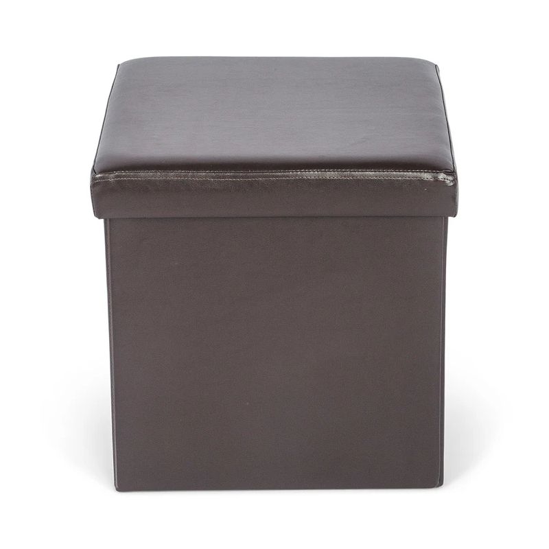 Pufs mateo ar glab.kasti mdf brūns