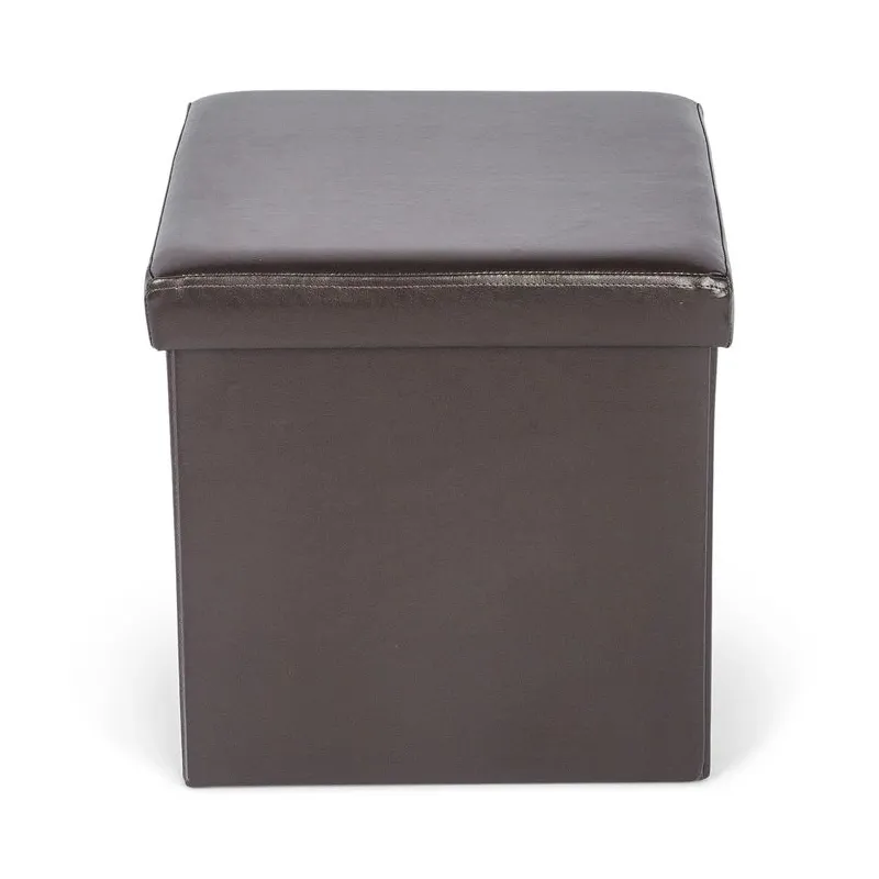 Пуф Domoletti 53000010506, темно-коричневый, 38 см x 38 см x 38 см