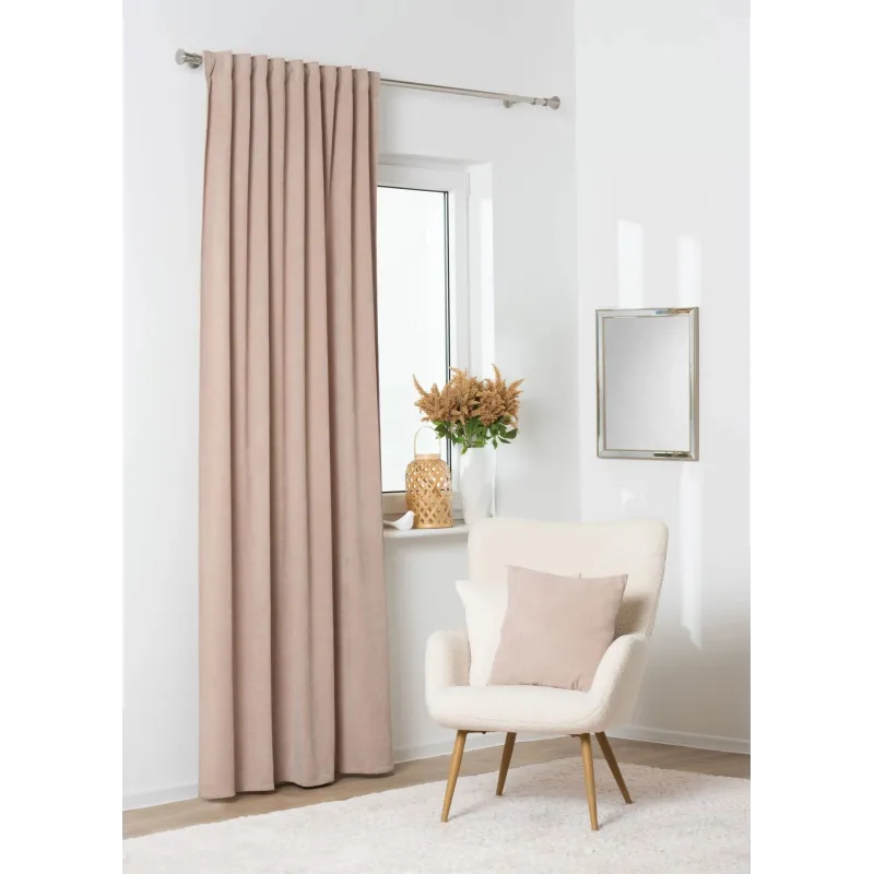 Ночная штора Domoletti MILA, коричневатый-бежевый, 140 см x 260 см