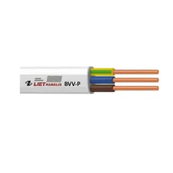 Kabelis Lietkabelis BVV-P, Eca, 3 x 1.5 mm², 50 m
