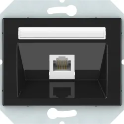 Datorligzda Vilma XP500, glancēti melna krās.