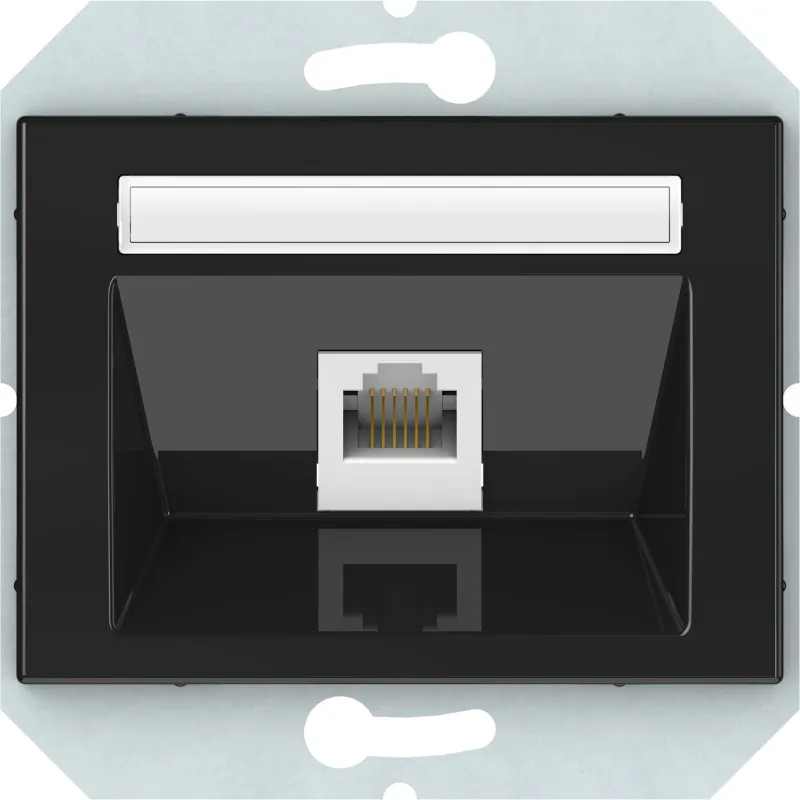 Datorligzda Vilma XP500, glancēti melna krās.