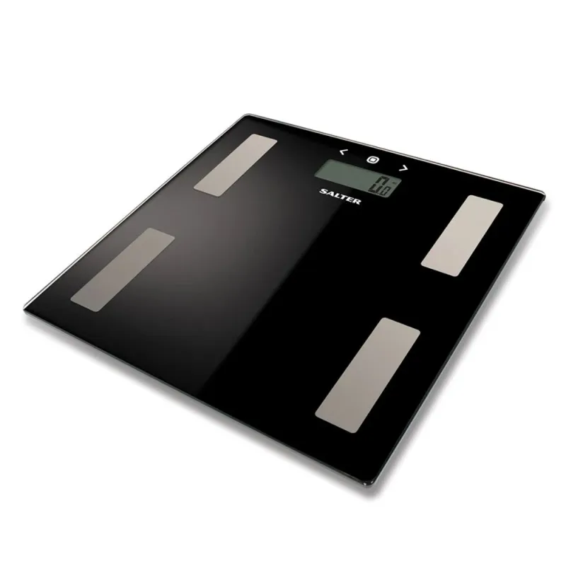 Salter 9150 BK3R Black Glass Analyser Bathroom Scales