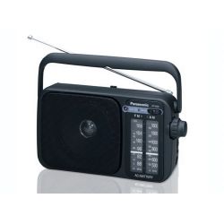 Radio uztvērējs Panasonic RF-2400DEG-K, melna krās.