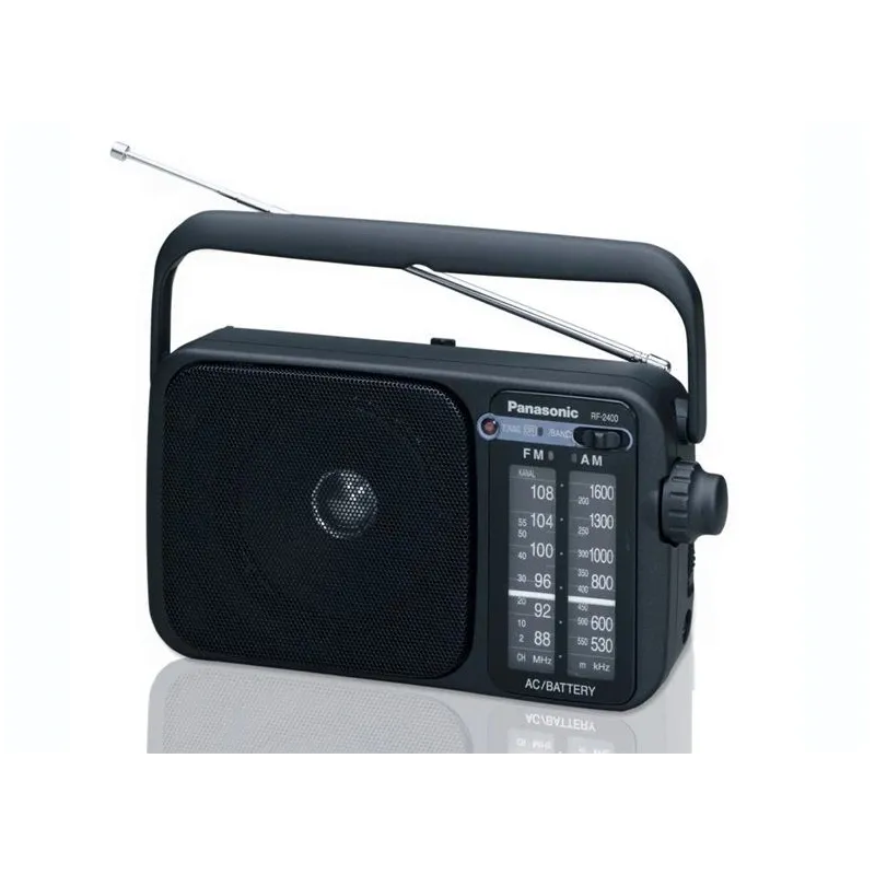 Radio uztvērējs Panasonic RF-2400DEG-K, melna krās.