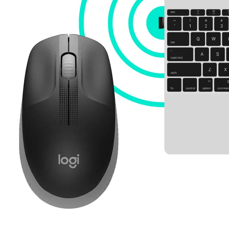 Mouse usb optical wrl m190-grey 910-005906 logitech