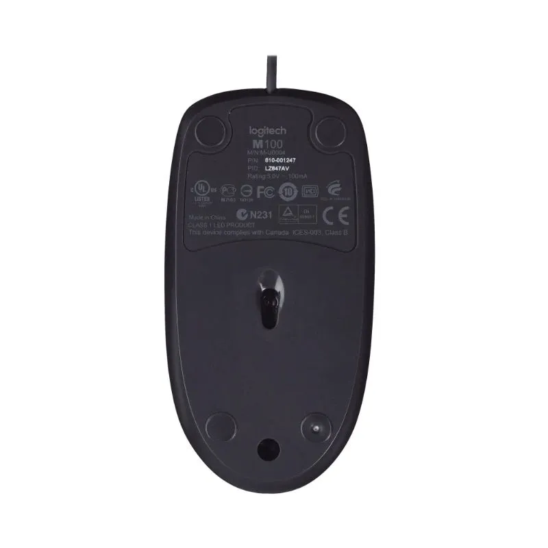 Logitech M100 black ,910-006652,