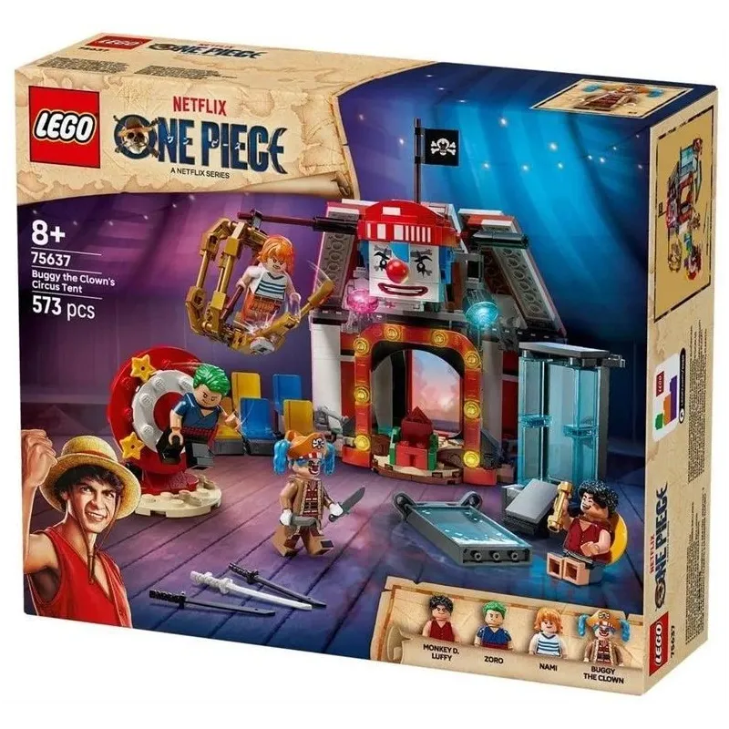 Konstruktors LEGO One Piece Buggy the Clown cirka telts 75637, 573 gab.