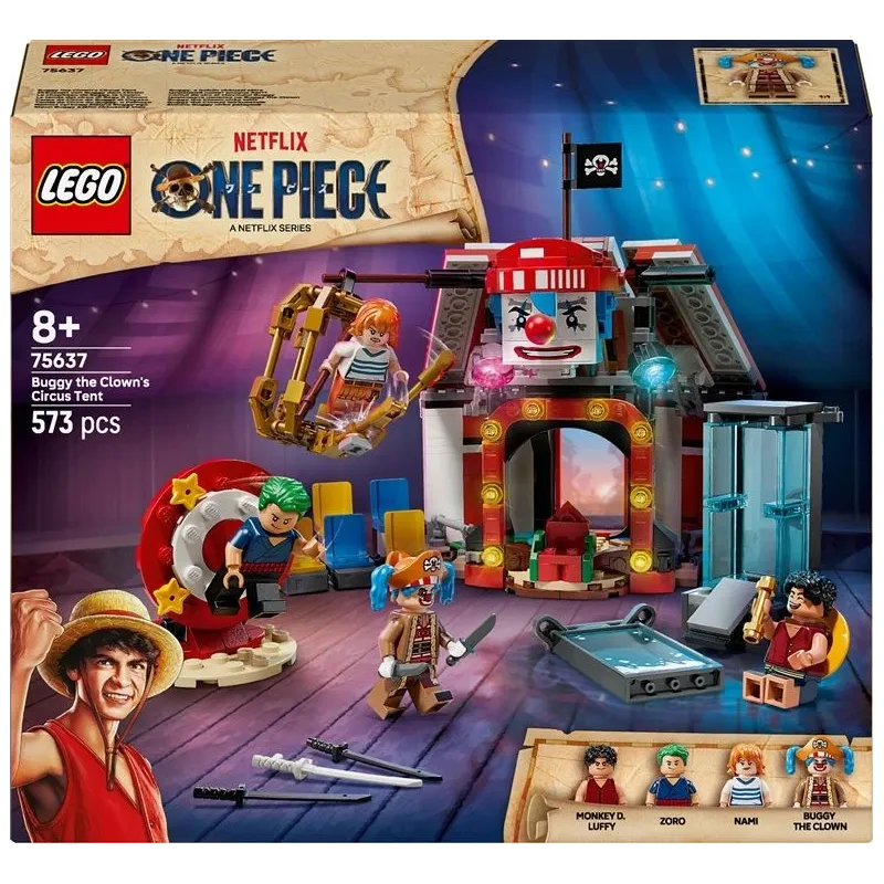 Konstruktors LEGO One Piece Buggy the Clown cirka telts 75637, 573 gab.