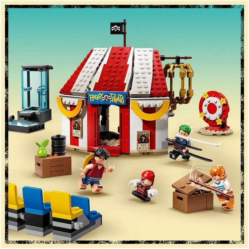 Konstruktorius LEGO One Piece Klouno Buggy cirko palapinė 75637, 573 vnt.