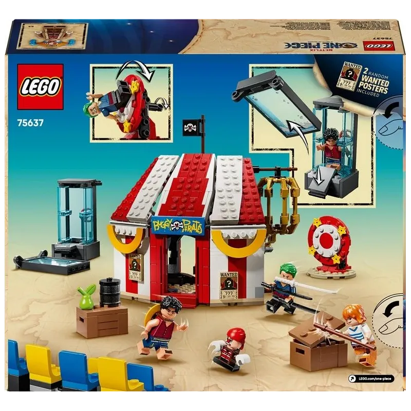 Konstruktorius LEGO One Piece Klouno Buggy cirko palapinė 75637, 573 vnt.