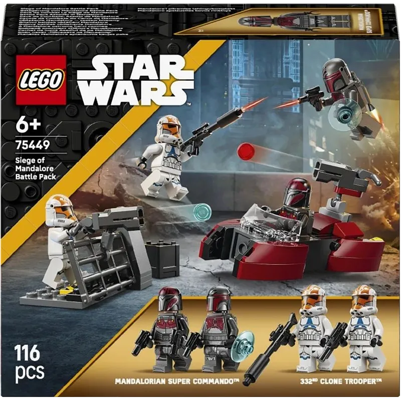 Konstruktors LEGO Star Wars Planētas Mandalore aplenkuma kaujas paka 75449, 116 gab.