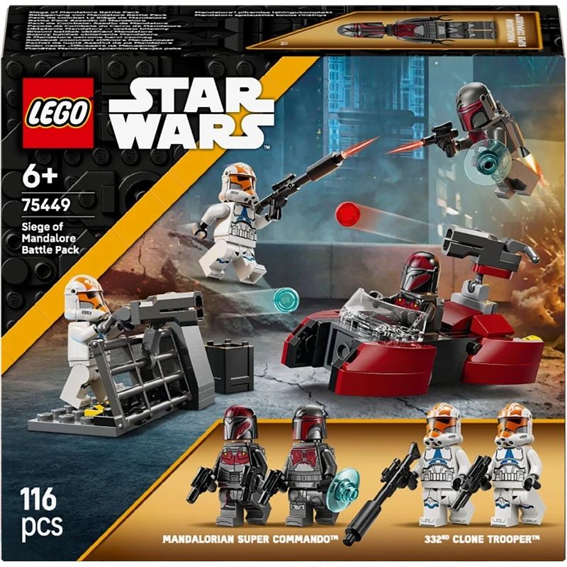 Konstruktorius LEGO Star Wars Mandaloro apsiausties kovos rinkinys 75449, 116 vnt.