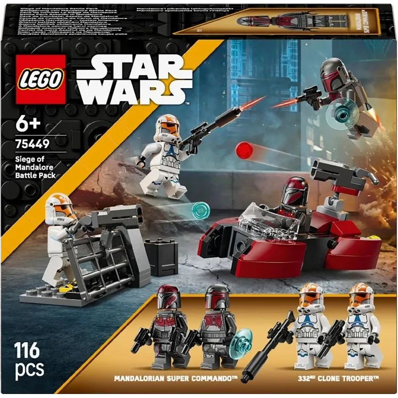 Konstruktors LEGO Star Wars Planētas Mandalore aplenkuma kaujas paka 75449, 116 gab.