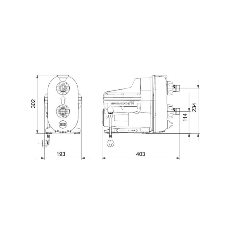 Ūdens piegādes sūknis scala2 3-45 550w